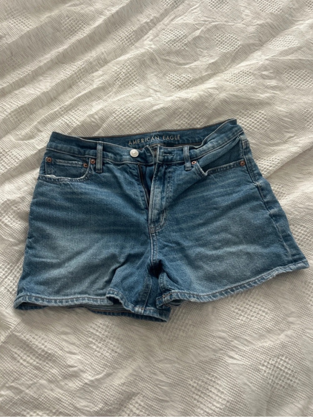 American Eagle Outfitters Medium Blue Denim Cutoff Shorts